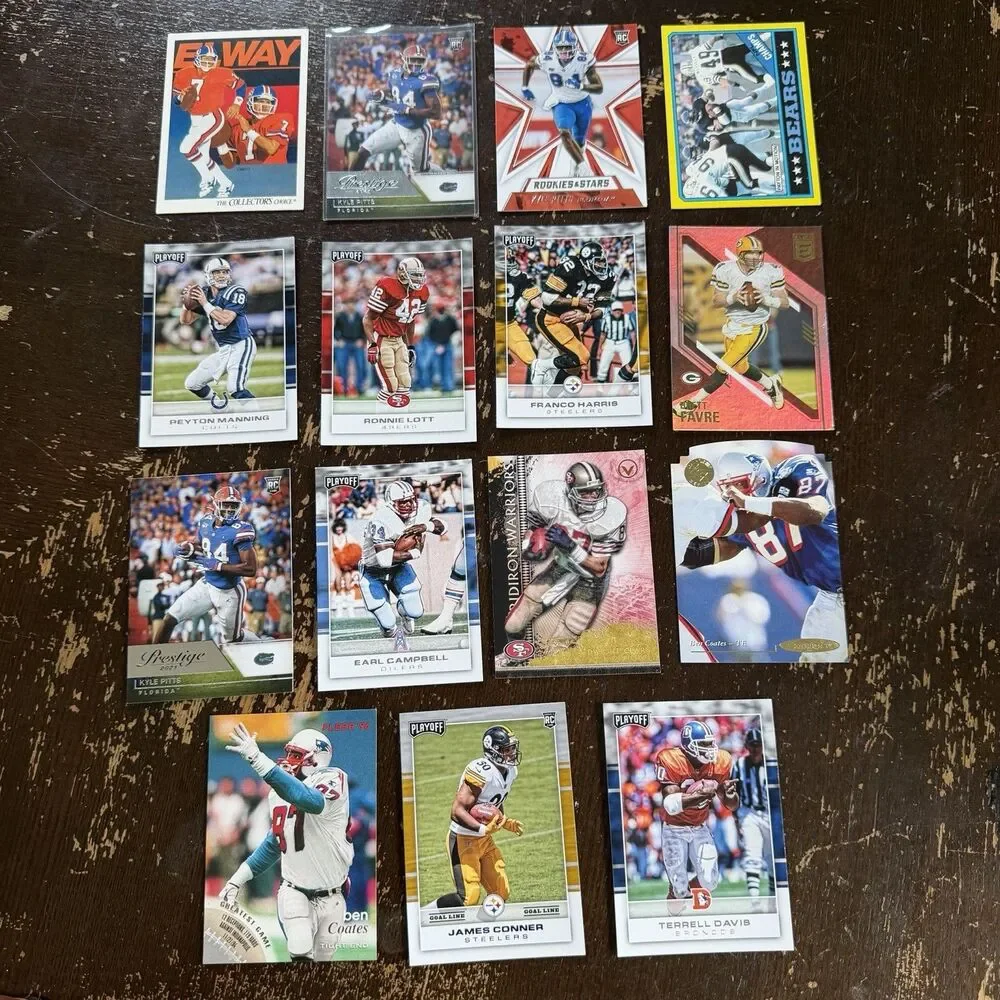 Football Cards Lot 200 NM ALL STARS w 1997 Pacific Diagon Silver Barry Sanders